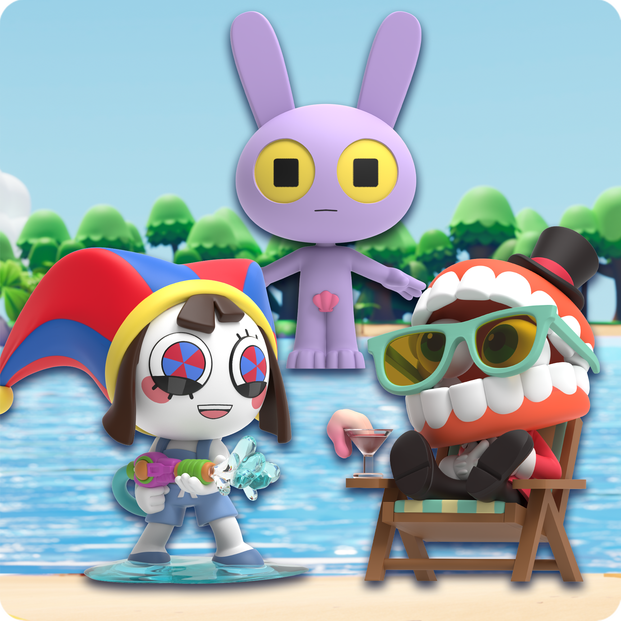 Digital Circus Animiniz: Beach Vacation Series